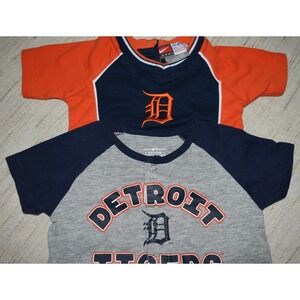 Detroit Tigers Baby LOT Boys Romper Bodysuit sz 12 Months NIKE GEN2 MLB Outfits